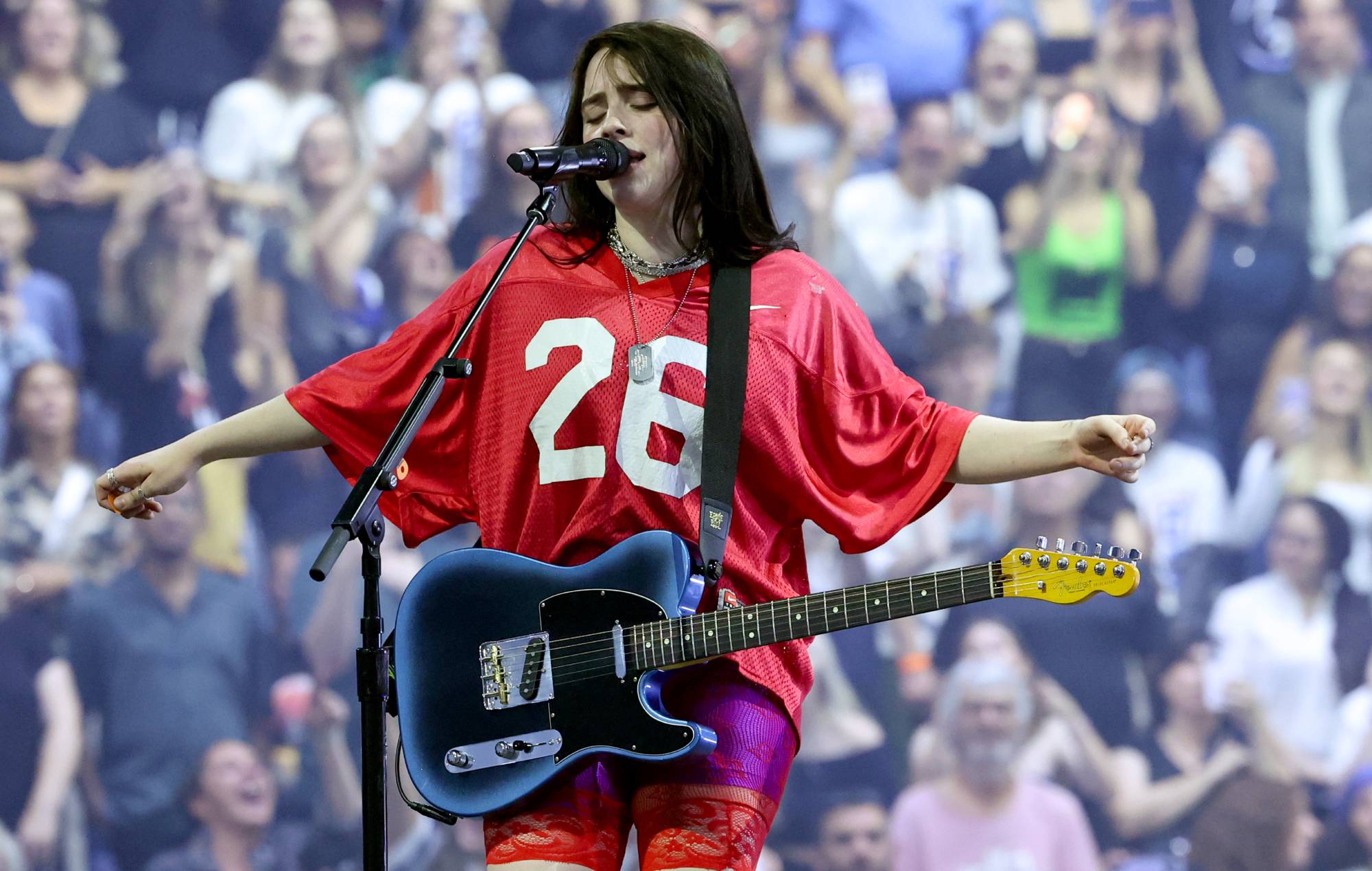 Billie Eilish Kicks Off Her HIT ME HARD AND SOFT Tour. CREDIT Kevin Mazur Getty Images For Live Nation